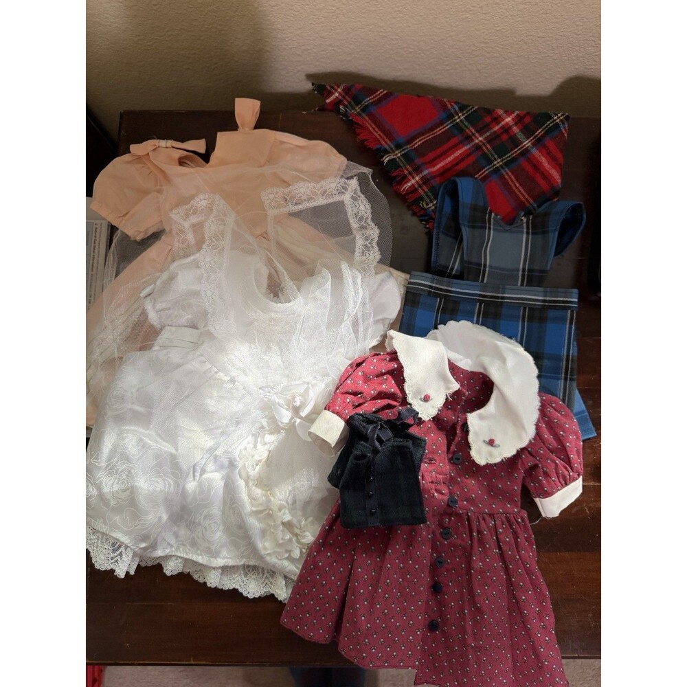 Unbranded American Girl Doll Style Clothes - Wedding Dress, Jumper & More